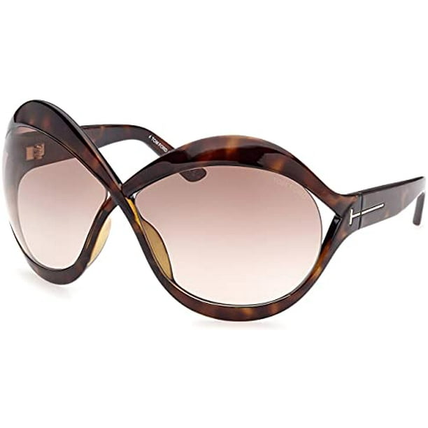 Sunglasses Tom Ford FT 0902 Carine- 02 52F Shiny Classic Dark  Havana/Gradient B