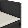 thumbnail image 6 of vidaXL 13 Piece Patio Dining Set with Cushions Black Poly Rattan, 6 of 9