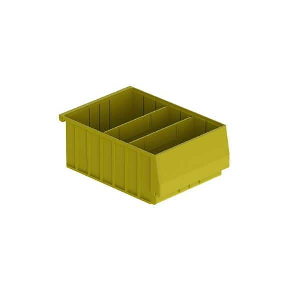 Holman Système de Rangement pour Van Étagère Bac Boîte 40311 Petit; Jaune; Plastique; avec 2 Séparateurs de Bac; pour Étagères de Rangement Standard Holman 14 Pouces