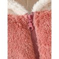 thumbnail image 5 of Bagilaanoe Newborn Baby Girl Boys Winter Jumpsuits Fleece Snowsuits Long Sleeve Hooded Rompers 3M 6M 9M 12M 18M Infant Warm One Piece Bodysuits Coat, 5 of 7