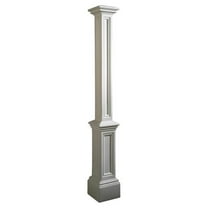 Maklaine Traditional Plastic Lamp Post without Mount in White