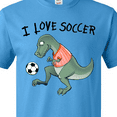 thumbnail image 4 of Inktastic I Love Soccer-Dinosaur in Orange T-Shirt, 4 of 5