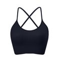 thumbnail image 7 of Womens Sports Bras Comfort Oman Bras With String Quick Dry Shockproof Running Fitness Underwear Bras for Women Black M, 7 of 7