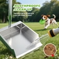 thumbnail image 3 of Pooper Scooper For Large Dogs Dog Heavy Duty Long Handle Metal Tray Rake Shovel Set Extremely Durable Stainless Steel Dustpan No Bending Clean Up Yard Grass., 3 of 7