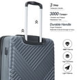 thumbnail image 4 of 10 Piece Luggage Set, Lightweight Suitcase Set with 7PCS Organizer Bags, Suitcase with TSA Lock Spinner Wheels, Gray, 4 of 7