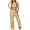 Yellow 02, variant on Karymi Cute Tops for Women 2 Piece Shiny Stage Set, Mock Neck Sleeveless Crop Tank Top & Elastic Waist Cargo Pocket Wide Leg Long Pants Workout Sets for Women
