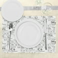 thumbnail image 3 of Ambesonne Periodic Table Place Mats Set of 4, Chemistry Themed, Standard Size, Dark Grey and White, 3 of 6