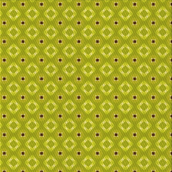 Ahgly Company Indoor Square Patterned Dark Golden Rod Brown Area Rugs, 6' Square