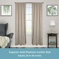 thumbnail image 3 of (2 pack) Kenney® Superior Hold Premium Curtain Rod, 28-48", Espresso, 3 of 9