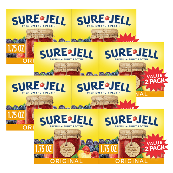 Sure Jel Original Premium Fruit Pectin Value Pack, 2 CT (4-Pack)