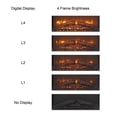 thumbnail image 4 of 23 inch electric fireplace insert, ultra thin heater with log set & realistic flame, remote control with timer, overheating protection, 4 of 8