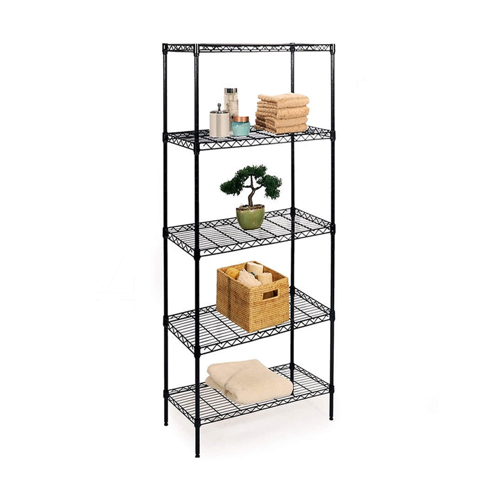 Details about    5-Tier Kitchen Storage Shelving Rack Shelf Organizer Metal Microwave Stand 