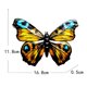 thumbnail image 2 of Mariposa de metal de 5 piezas, decoración artística, escultura de pared de metal 3D, mariposa de metal colgante, mariposa de decoración 3D para colgar arte de pared, jardín, césped, interior y exterio, 2 of 5