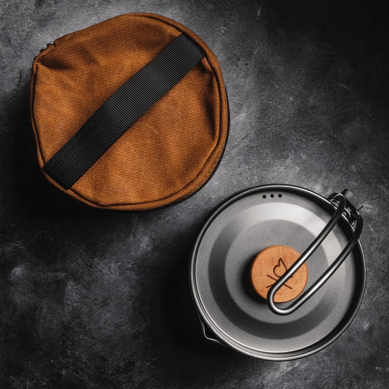 Uberleben Kessel Pot w/ Waxed Canvas, Titanium - Walmart.com