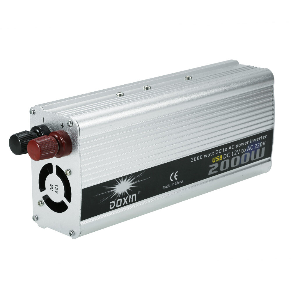 2000W WATT DC 12V to AC 220V Portable Car Power Inverter Charger Converter