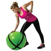 Body Ball Strap with Handle, Black & Gray - 75 cm