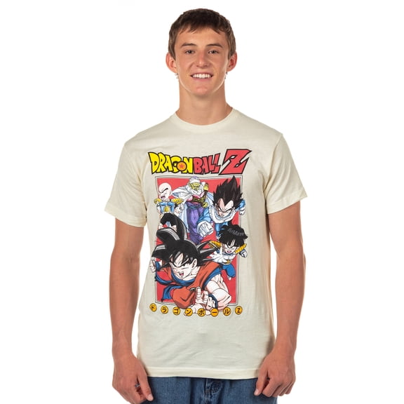 Dragon Ball Z Shirt Men's Son Goku Krillin Piccolo Short Sleeve Tee