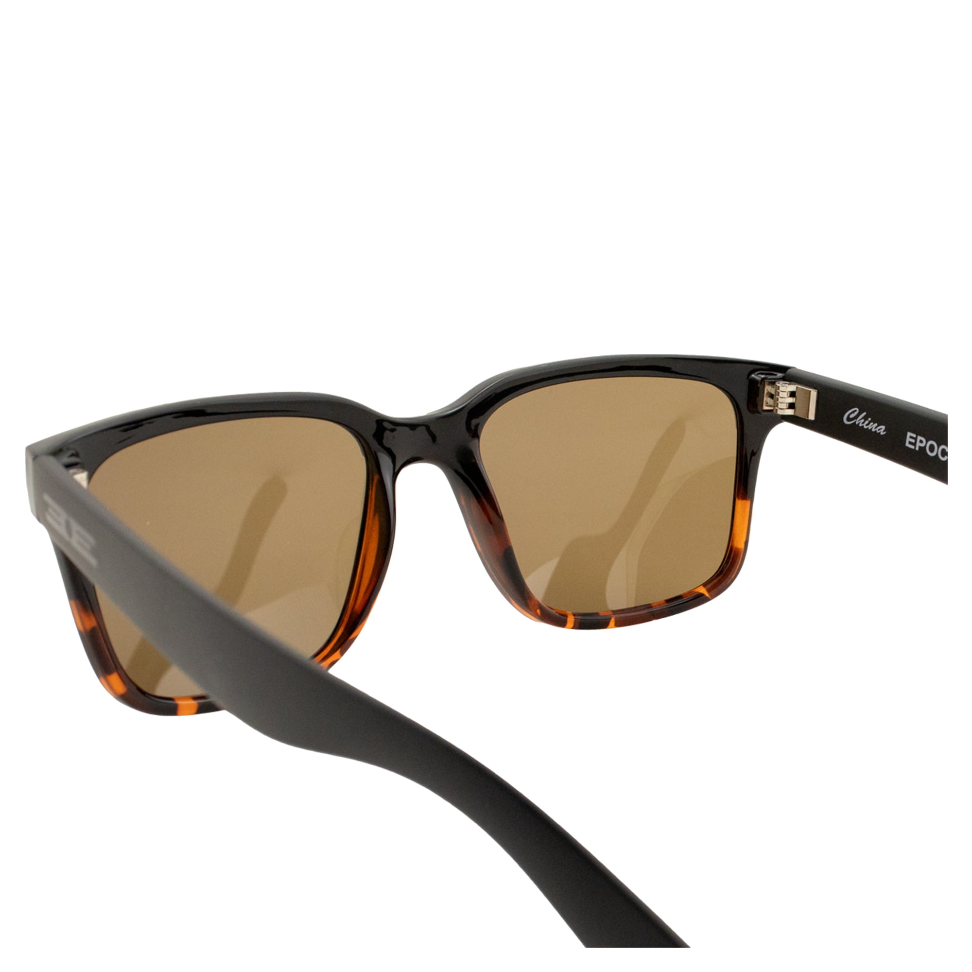 Epoch Eyewear Romeo UInta Sports Polarized Sunglasses Motorcycle Glasses Black & Tortoise Frame w/Hydrophobic Brown Lens