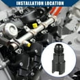 thumbnail image 2 of Unique Bargains 1pcs Fuel Adapter Top Fuel Line Connector for Car Durable Aluminum Alloy 6AN Male to 3/8" Black, 2 of 6