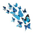 thumbnail image 4 of Toystoory 12 piezas 3D mariposa pegatinas de pared arte calcomanía PVC decoración del hogar tienda boda DIY Decoración del hogar azul, 4 of 6