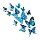 thumbnail image 4 of Toystoory 12 piezas 3D mariposa pegatinas de pared arte calcomanía PVC decoración del hogar tienda boda DIY Decoración del hogar azul, 4 of 6