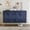 4door-Blue, variant on CBJCBJ Morden Floral 2 Doors Storage Cabinet Credenzas & Buffet Sideboards with Adjustable, Black