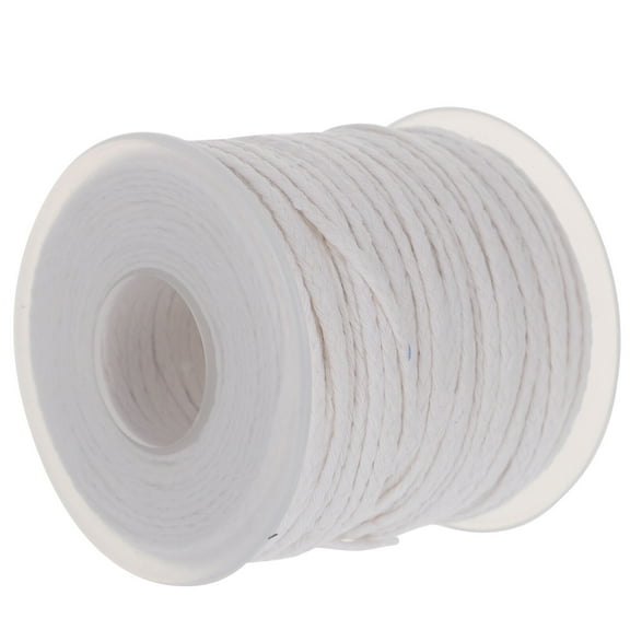2 Rolls  61M DIY Cotton Candle Wick Spool Braided Wick Roll for Candle Making