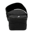 thumbnail image 2 of Women's Comfort Curved Slide Sandals Black, 2 of 5