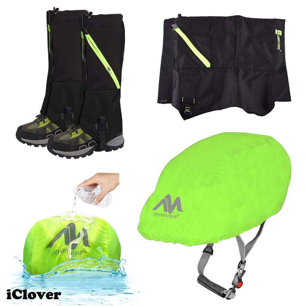Unisex Black Snow Legging Leg Cover Wraps Outdoor Durable Waterproof Snowproof Walking Gaiters IClover + Waterproof Bike... by