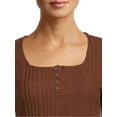 thumbnail image 4 of Self Esteem Juniors Square Neck Henley Top, 4 of 5