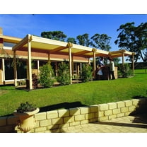 Coolaroo 6' x 15' Stationary Beech Sun Shade, 90% UV Block