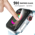 thumbnail image 3 of 2 Pcs Compatibles avec Apple Watch Étui 40mm avec Écran Anti-Rayures Antichoc Transparent Pailleté PC Étui Rigide (Bleu), 3 of 6