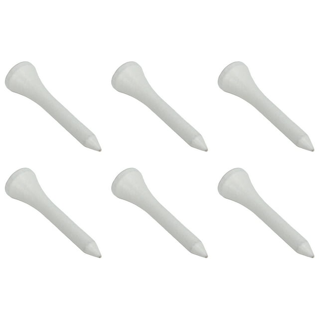 50 Pcs Tee-Shirt à Balles, Kit de Base en Bois Blanc pour Sports Extérieurs