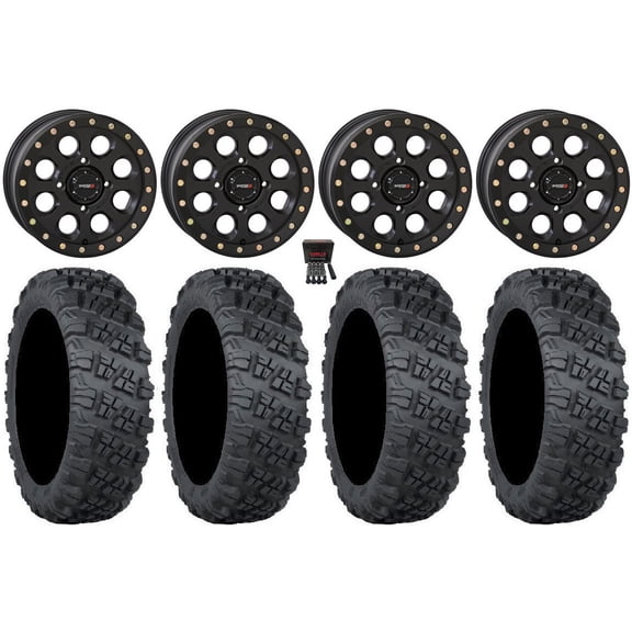 System 3 SB-7 14" Wheels Bk (4 3) 30" Versa Cross V3 Tires Sportsman RZR Ranger