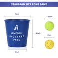 thumbnail image 2 of Set de juego Aivalas Giant Yard Pong con 12 cubos y pelotas, 2 of 7