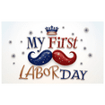 thumbnail image 2 of Patriotic Design My First Labor Star Decorations Colorful Stars Decorative Banners Red White Blue for Baby Shower First Celebration Nursery Decor, 2 of 7