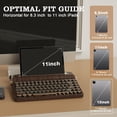 thumbnail image 2 of YUNZII QL75 Wireless Typewriter Hot Swap Retro Mechanical Keyboard,Punk Round Keycaps,RGB Backlit QMK/VIA Programmable, Multi-Device Keyboard with 2., 2 of 9