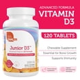 thumbnail image 3 of Zahler Junior D3 Chewable 1000 IU, 120 Tablets, Kids Vitamin D, Vitamin D3, Immune Support, Chewable Vitamin, Certified Kosher, 3 of 7