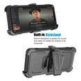 thumbnail image 3 of EBIZCITY Belt Clip Holster Case For Motorola Moto Edge 2021 / Moto Edge 5G UW, Shockproof Phone Case with Built-in Screen Protector for Moto Edge 2021 / Moto Edge 5G UW -Black, 3 of 6