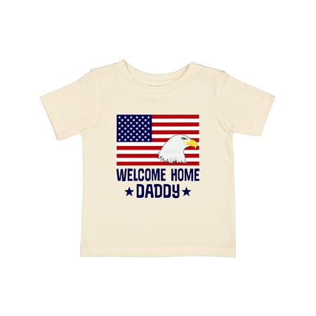 

Inktastic Military Homecoming Welcome Home Daddy Gift Baby Boy or Baby Girl T-Shirt