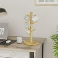 thumbnail image 2 of SkyAuks Coffee Mug Tree Desk Jewelry Organizer - 6 Hooks Mug Holder Tree,Wooden Coffee Cup Holder - Mug Tree Rack Stand Office Desk Accessories Ideal for Countertop Standard Use, Natural, 2 of 5