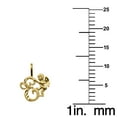 thumbnail image 2 of Precious Stars 14K Yellow Gold Cherub and Cursive Initial Letter 'E' Pendant - No Chain, Pendant Only, 2 of 3