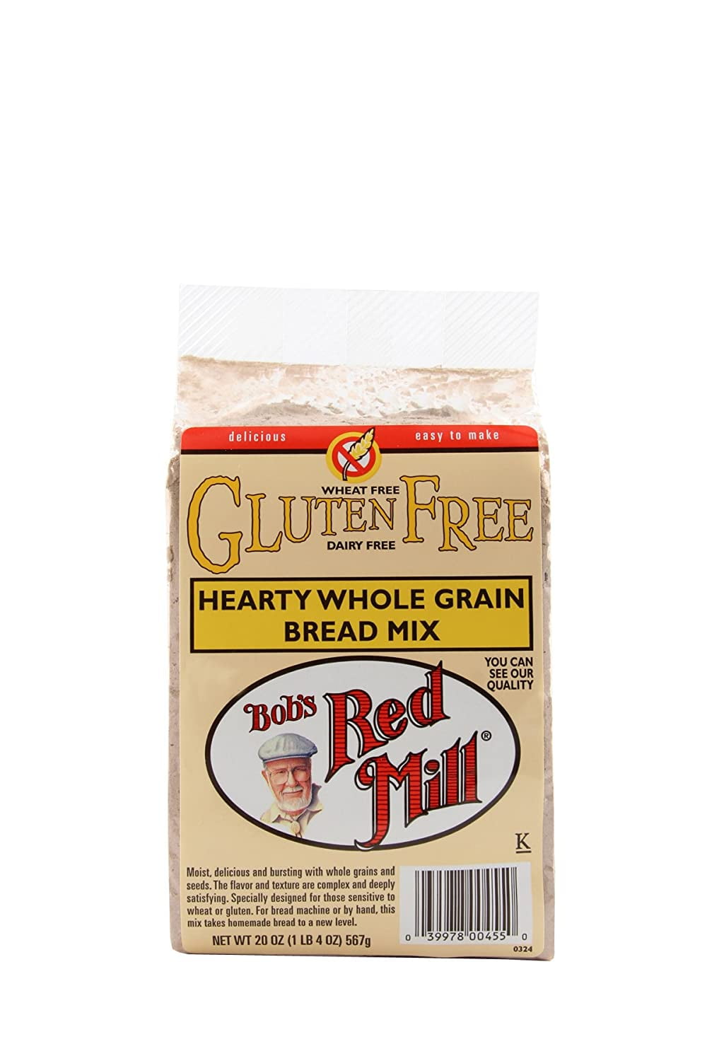 Bobs Red Mill Gluten Free Whole Grain Bread Mix, 20 oz - Walmart.com