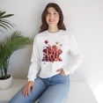 thumbnail image 3 of Unisex Big Heart Love Sweatshirt, Love Heart Sweatshirt, Floral Love Sweatshirt, 50/50 Cotton-Poly Valentine's Day Sweatshirt 10, 3 of 58