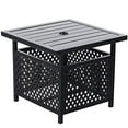 thumbnail image 2 of MF Studio Patio Parasol Table d'Appoint 22 "X 22" Table de Bistrot Carrée pour Piscine de Jardin Extérieure avec Trou de Parasol 1.57, 2 of 6