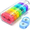 thumbnail image 1 of AUVON 7 Days Travel Pill Box Organizer Storage Case Pill Dispenser Medicine Storage Container, 1 of 7