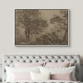 thumbnail image 3 of IDEA4WALL Framed Canvas Wall Art Retro Majestic Oak Tree Drawing Detailed Illustrations Black & White Nature Forest Elegant Vintage Print Wall Decor for Living Room, Office -, 3 of 5