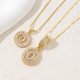 thumbnail image 1 of Paquete de 2 collares colgantes con letras iniciales., 1 of 3