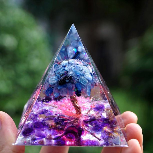 Pirámide de orgonita de 5 cm, convertidor de energía de orgonita, piedra de cristal, Chakra curativo (D) Tmvgtek 6au4rr6bl5jm8tc4