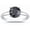 White, variant on 1/2 to 10 Carat Round 18K White Gold Round Black Diamond Ring (AAA Quality) 1 Carat Size-7